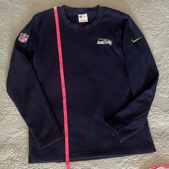 Nike x NFL Seahawks Long Sleeve Thermal in Navy Size Medium - Picture 6 of 9
